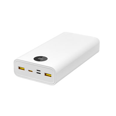 Giá tốt. Ngân hàng điện công suất lớn màu trắng 22.5W PD Output với chỉ báo bảo vệ an toàn LED trực tuyến