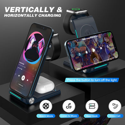 ABS PC 3 In 1 Wireless Charger Power Bank Với 10W 7.5W 5W Power Output
