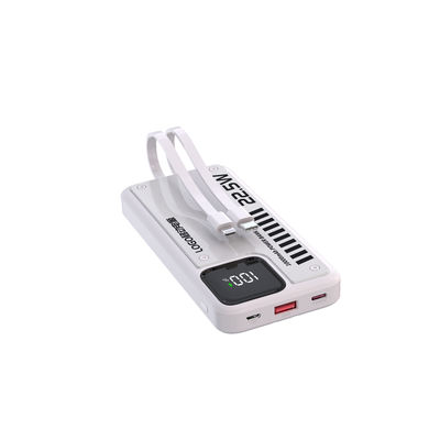 Giá tốt. Powerbank sạc nhanh màu trắng di động với đầu ra cáp sét 5V 2.4A trực tuyến