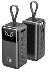 Giá tốt. 65W Ultra Compact Mini Power Bank mới với cáp tích hợp trực tuyến