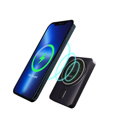 Giá tốt. 5000mAh Power Bank Magnetic Charger Đèn nhẹ Magnetic Power Bank trực tuyến