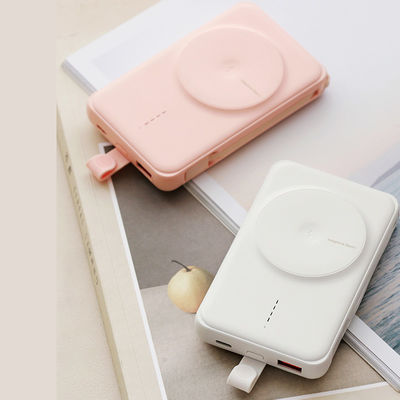 Giá tốt. Li Polymer Magnetic Power Bank Sạc nhanh 10000mAh đầu ra không dây trực tuyến