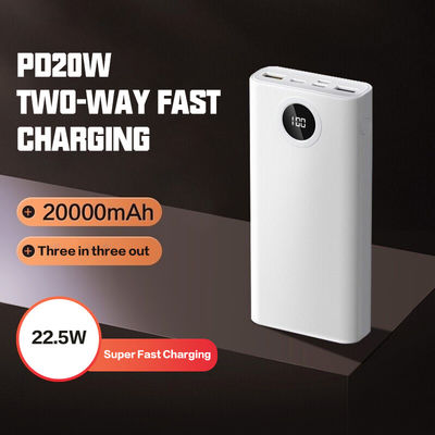 Giá tốt. PD 20W 22.5W Power Bank với ABS PC màu xanh trắng rực rỡ cho giải pháp sạc di động trực tuyến