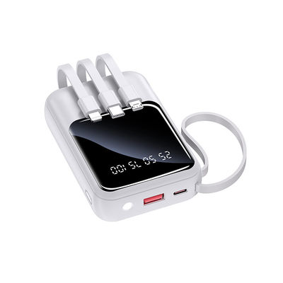 Giá tốt. Outdoor Black / White Power Bank Với Cáp Đèn Đèn Đèn trực tuyến
